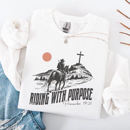 Riding and Purpose Png, Proverbs 19:21 - 300 DPI Design for T-Shirt