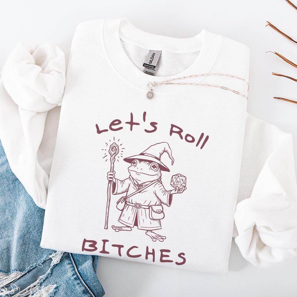 Funny Frog & Toad Wizard png, D20 Dice PNG - 300 DPI Design for T-Shirt