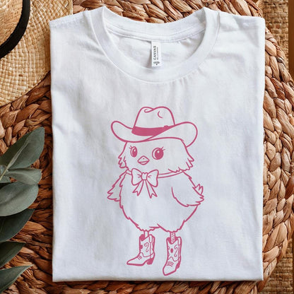 Howdy Chick PNG Clipart, Western Themed Chick Digital Download - 300 DPI