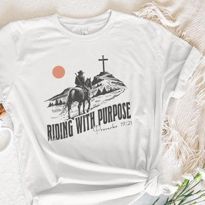 Riding and Purpose Png, Proverbs 19:21 - 300 DPI Design for T-Shirt
