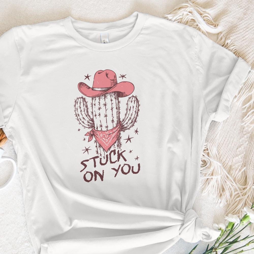 Stuck On You PNG, Cactus Png - 300 DPI Design for T-Shirt