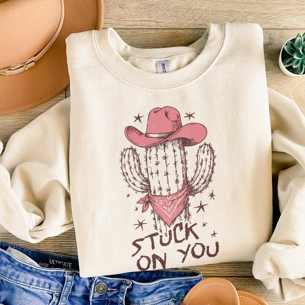 Stuck On You PNG, Cactus Png - 300 DPI Design for T-Shirt