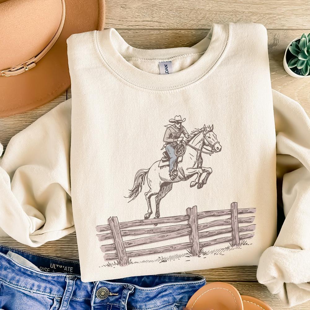 Western PNG, Bucking Horse Rodeo - 300 DPI Design for T-Shirt
