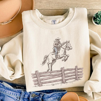 Western PNG, Bucking Horse Rodeo - 300 DPI Design for T-Shirt