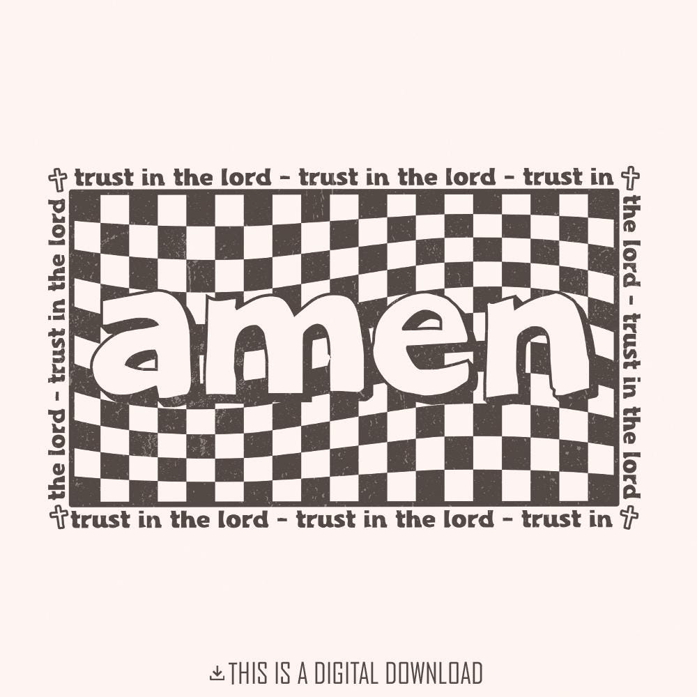 Amen PNG Download, Christian PNG - 300 DPI Design for T-Shirt
