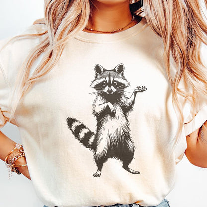Funny Raccoon Design, Sarcastic Trash Panda PNG - 300 DPI Design for