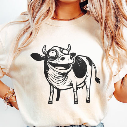 Humorous Cow, Digital Download - 300 DPI Design for T-Shirt