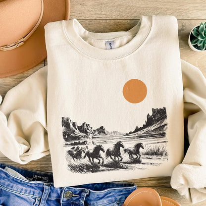 Horse PNG Sublimation, Western PNG Designs - 300 DPI Design for T-Shirt