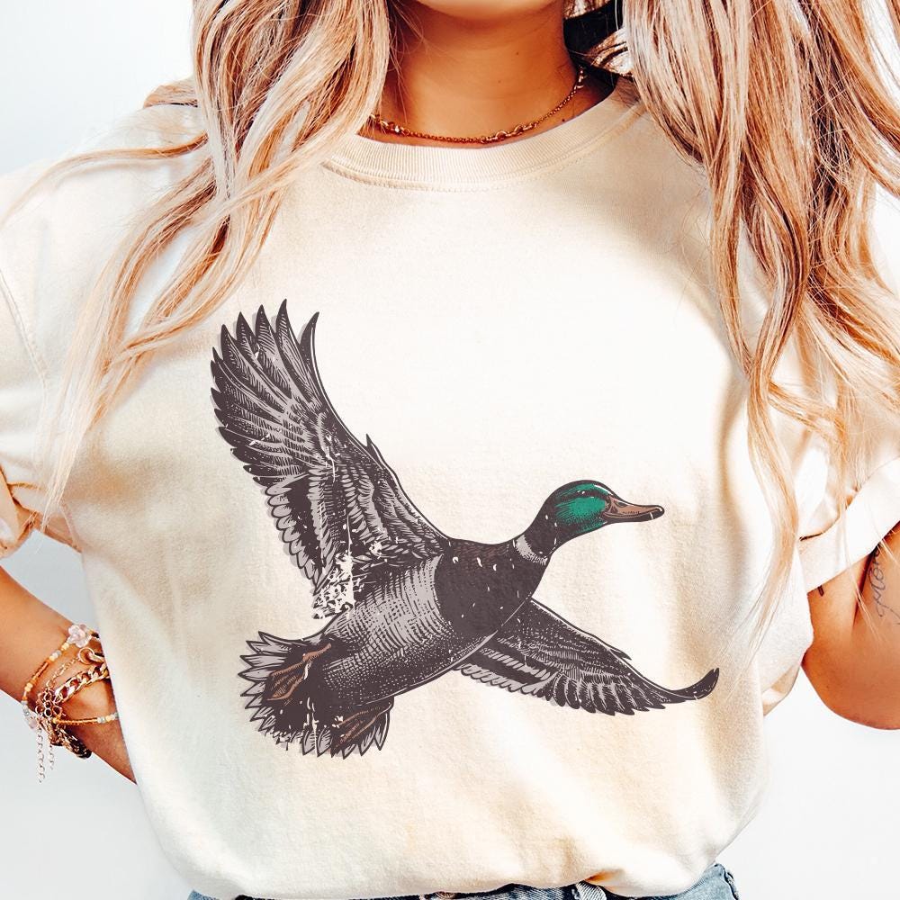 Mallard Duck PNG, Wild Duck Clipart - 300 DPI Design for T-Shirt