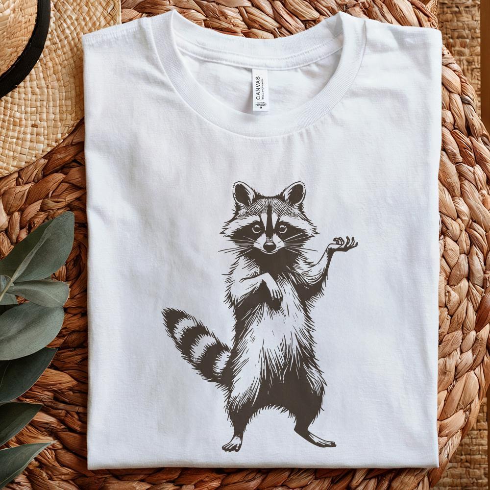 Funny Raccoon Design, Sarcastic Trash Panda PNG - 300 DPI Design for