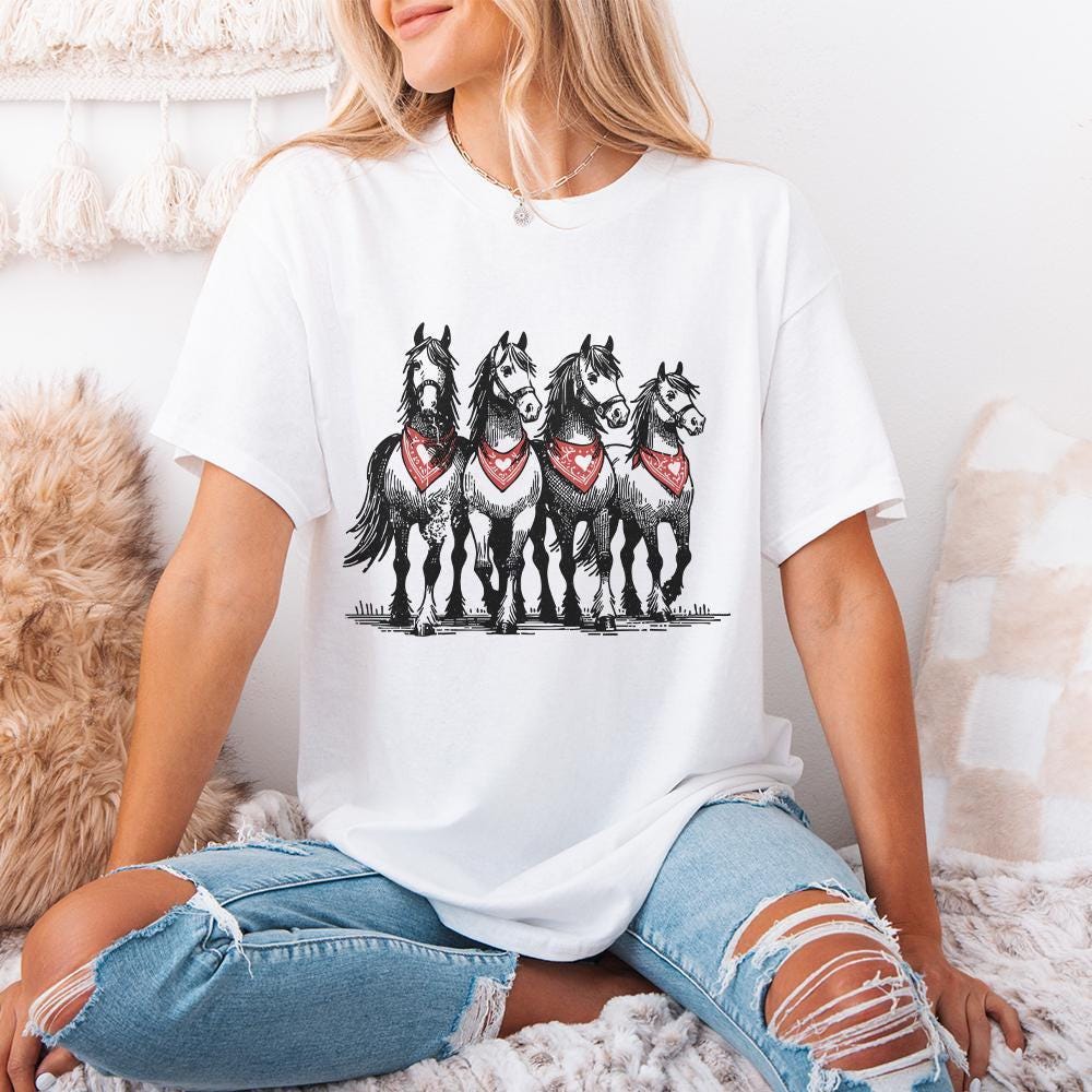 Valentine Horse PNG, Love Png - 300 DPI Design for T-Shirt