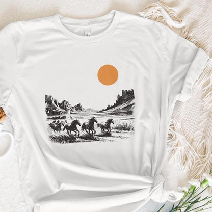 Horse PNG Sublimation, Western PNG Designs - 300 DPI Design for T-Shirt