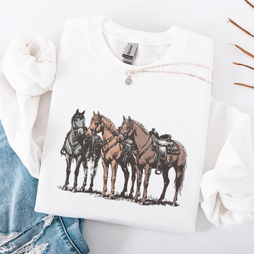 Western Horse PNG, Western Sublimation Design - 300 DPI Design for T-Shirt