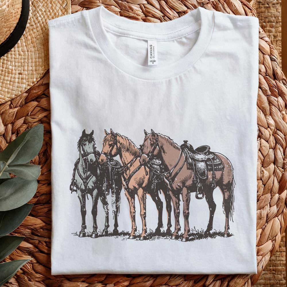 Western Horse PNG, Western Sublimation Design - 300 DPI Design for T-Shirt