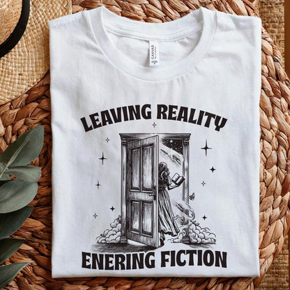 Leaving Reality Entering Fiction PNG, Bookish png PNG - 300 DPI Design