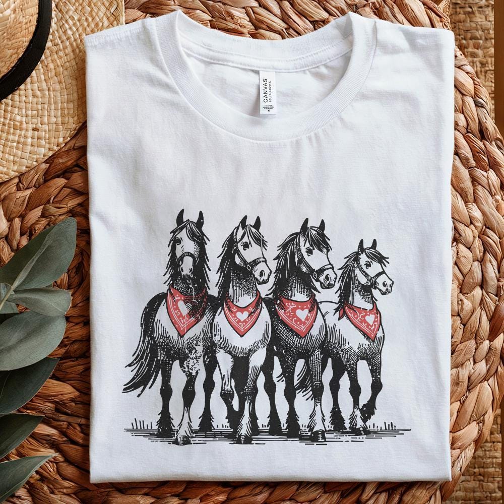 Valentine Horse PNG, Love Png - 300 DPI Design for T-Shirt