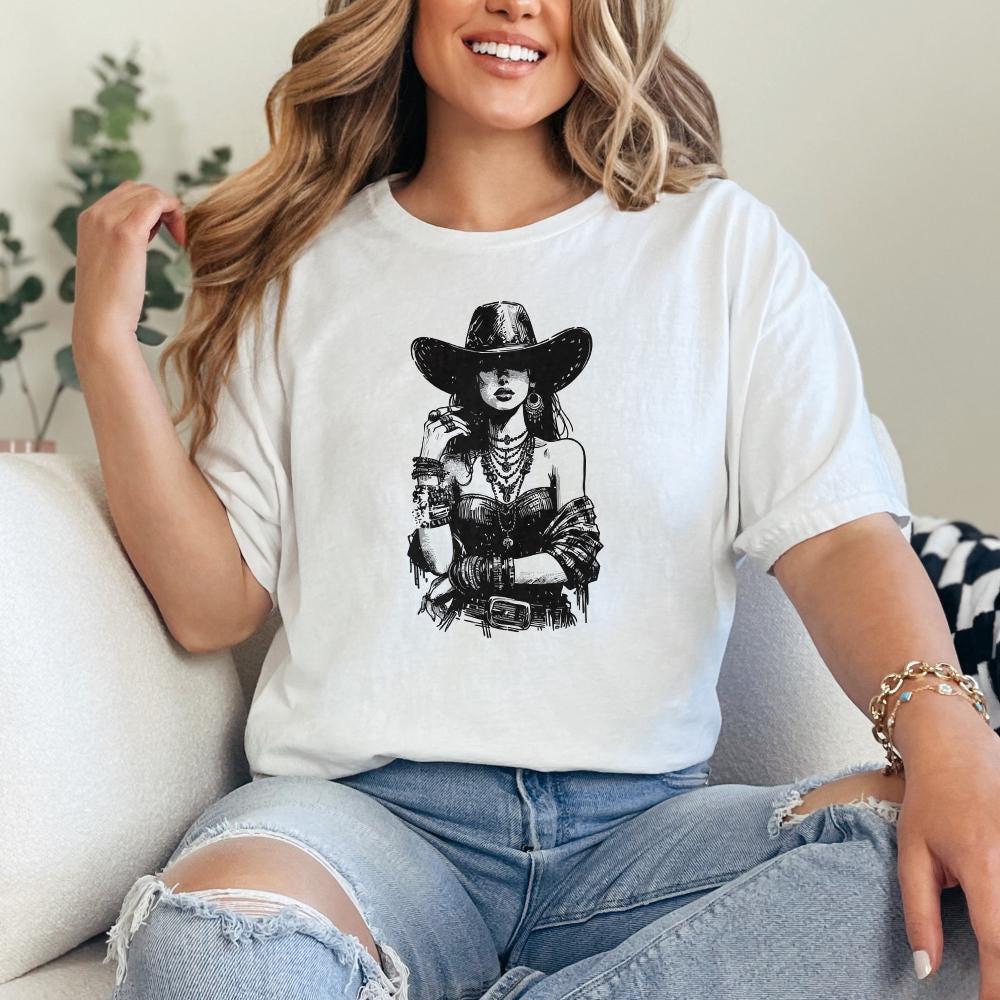 Retro Sublimation Download Sublimation png Digital Download Cowgirl PNG