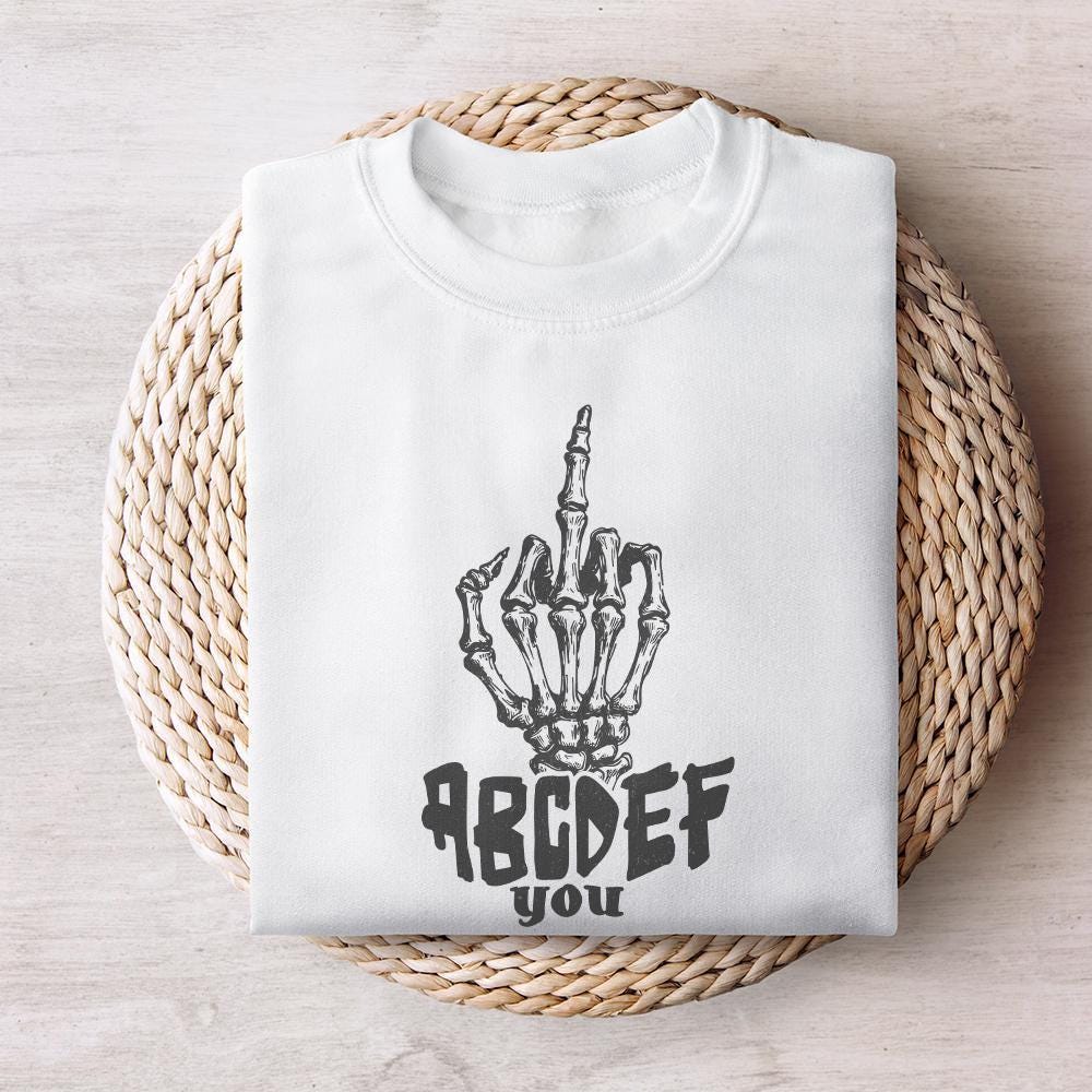 ABCDEFU PNG, Funny Valentines Png - 300 DPI Design for T-Shirt