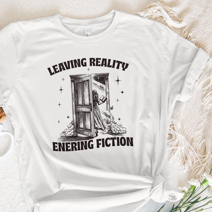 Leaving Reality Entering Fiction PNG, Bookish png PNG - 300 DPI Design