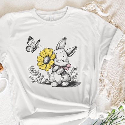 Bunny png File, Butterfly png Design - 300 DPI Design for T-Shirt