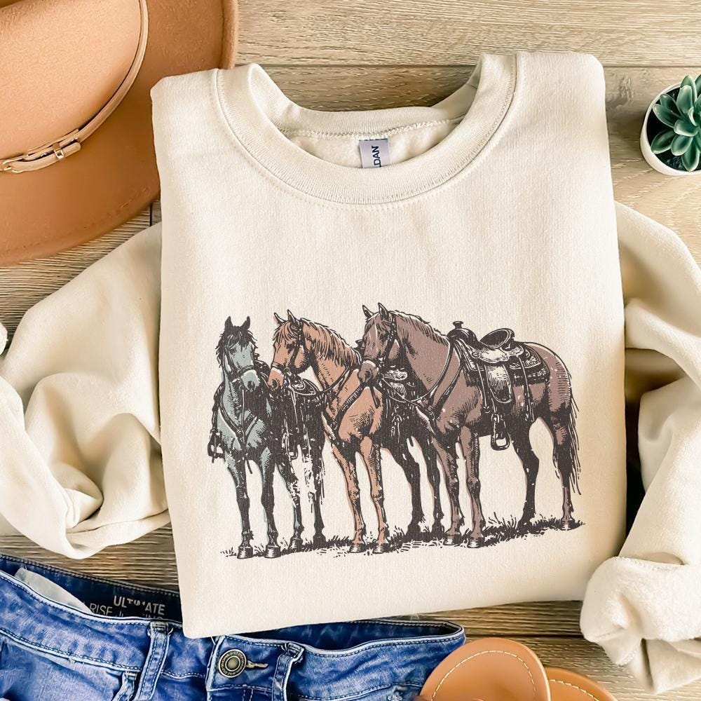 Western Horse PNG, Western Sublimation Design - 300 DPI Design for T-Shirt