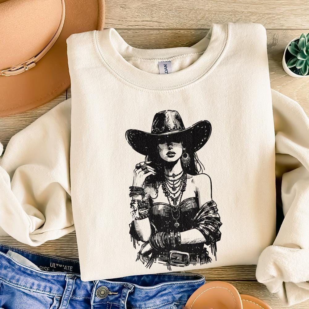 Retro Sublimation Download Sublimation png Digital Download Cowgirl PNG