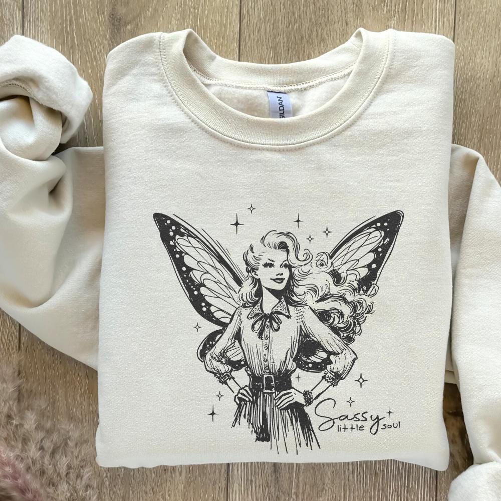 Sassy Little Soul Fairy PNG, Trendy Sublimation Design - 300 DPI Design