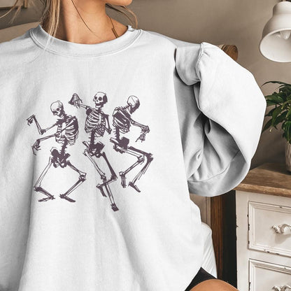 Dancing Skeletons PNG, Funny Skeleton Design - 300 DPI Design for T-Shirt