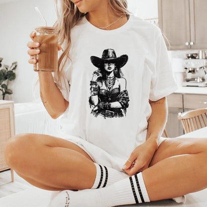 Retro Sublimation Download Sublimation png Digital Download Cowgirl PNG