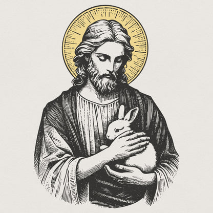 Easter Digital Art, Jesus PNG - 300 DPI Design for T-Shirt