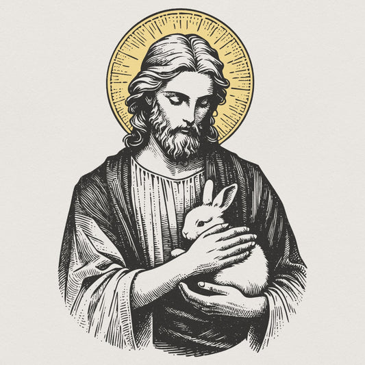 Easter Digital Art, Jesus PNG - 300 DPI Design for T-Shirt