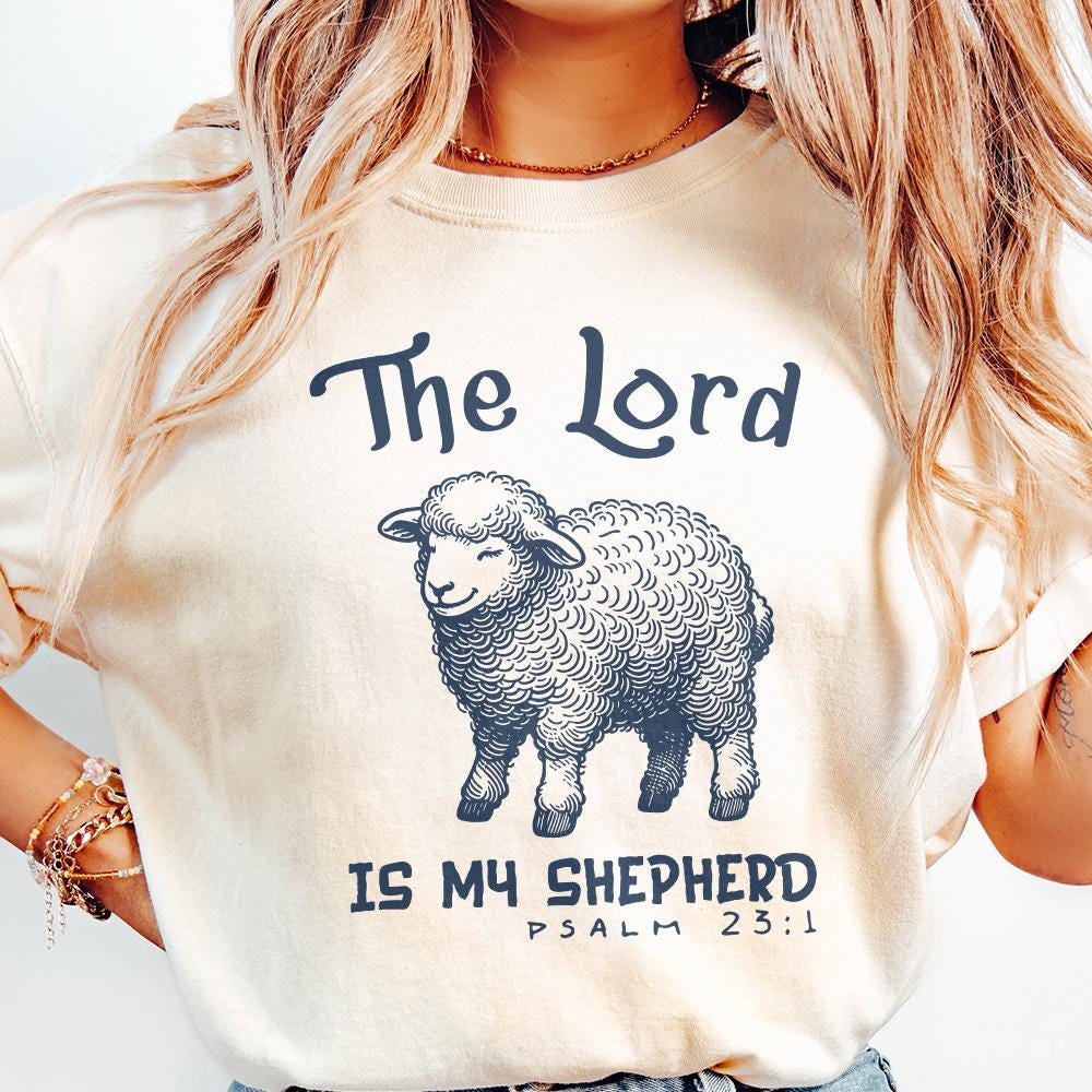 The Lord is My Shepherd Png, Christian Easter Sublimation - 300 DPI