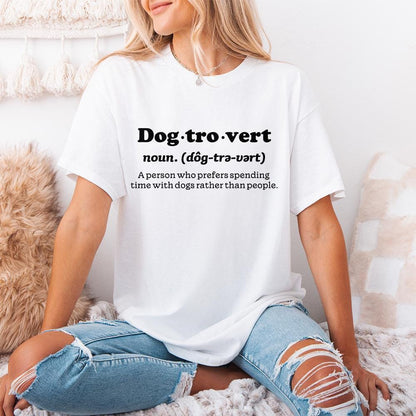 Dogtrovert Definition PNG, Dog Mom png - 300 DPI Design for T-Shirt