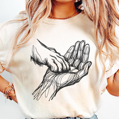 Hand-Paw png, Paw and Hand png - 300 DPI Design for T-Shirt
