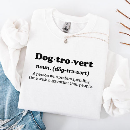 Dogtrovert Definition PNG, Dog Mom png - 300 DPI Design for T-Shirt