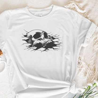 Skull In The Wall PNG, Skull png - 300 DPI Design for T-Shirt