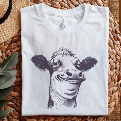Quirky Cow Clipart Pack, Funny Heifer PNG - 300 DPI Design for T-Shirt