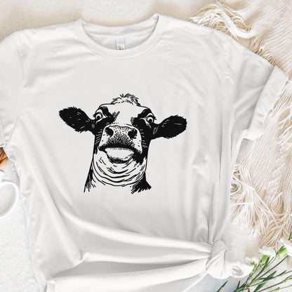 Quirky Cow PNG, Funny Heifer PNG - 300 DPI Design for T-Shirt