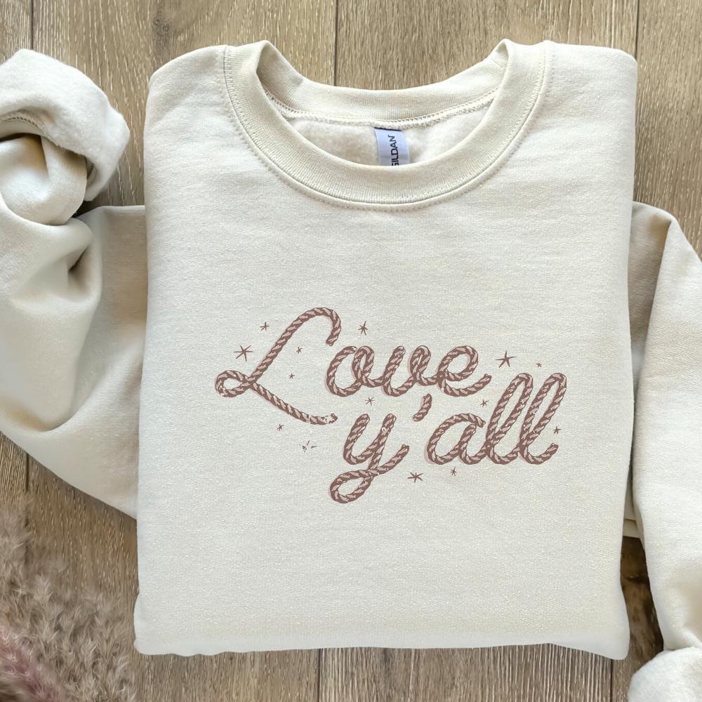 Love Y'all PNG, Western Valentines png - 300 DPI Design for T-Shirt