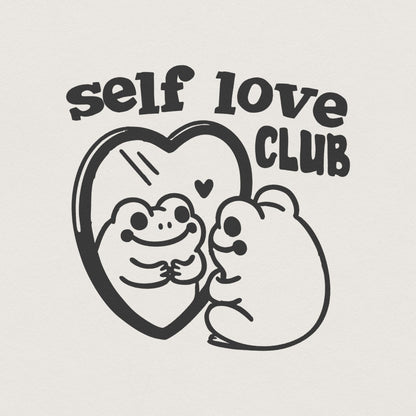 Self Love Social Club Png, Retro valentines png - 300 DPI Design for