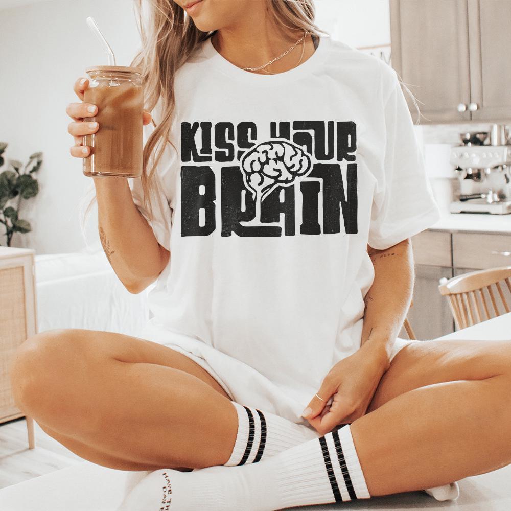 Kiss Your Brain Png, Teacher Appreciation Png - 300 DPI Design for T-Shirt