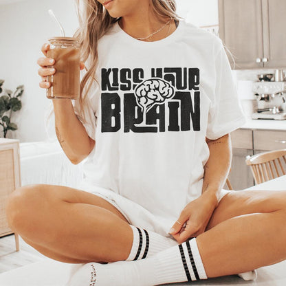 Kiss Your Brain Png, Teacher Appreciation Png - 300 DPI Design for T-Shirt
