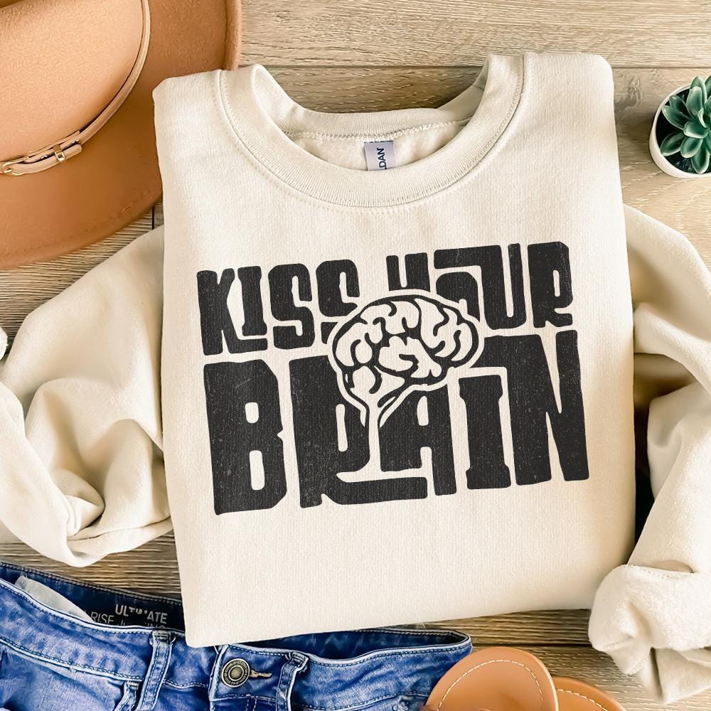 Kiss Your Brain Png, Teacher Appreciation Png - 300 DPI Design for T-Shirt