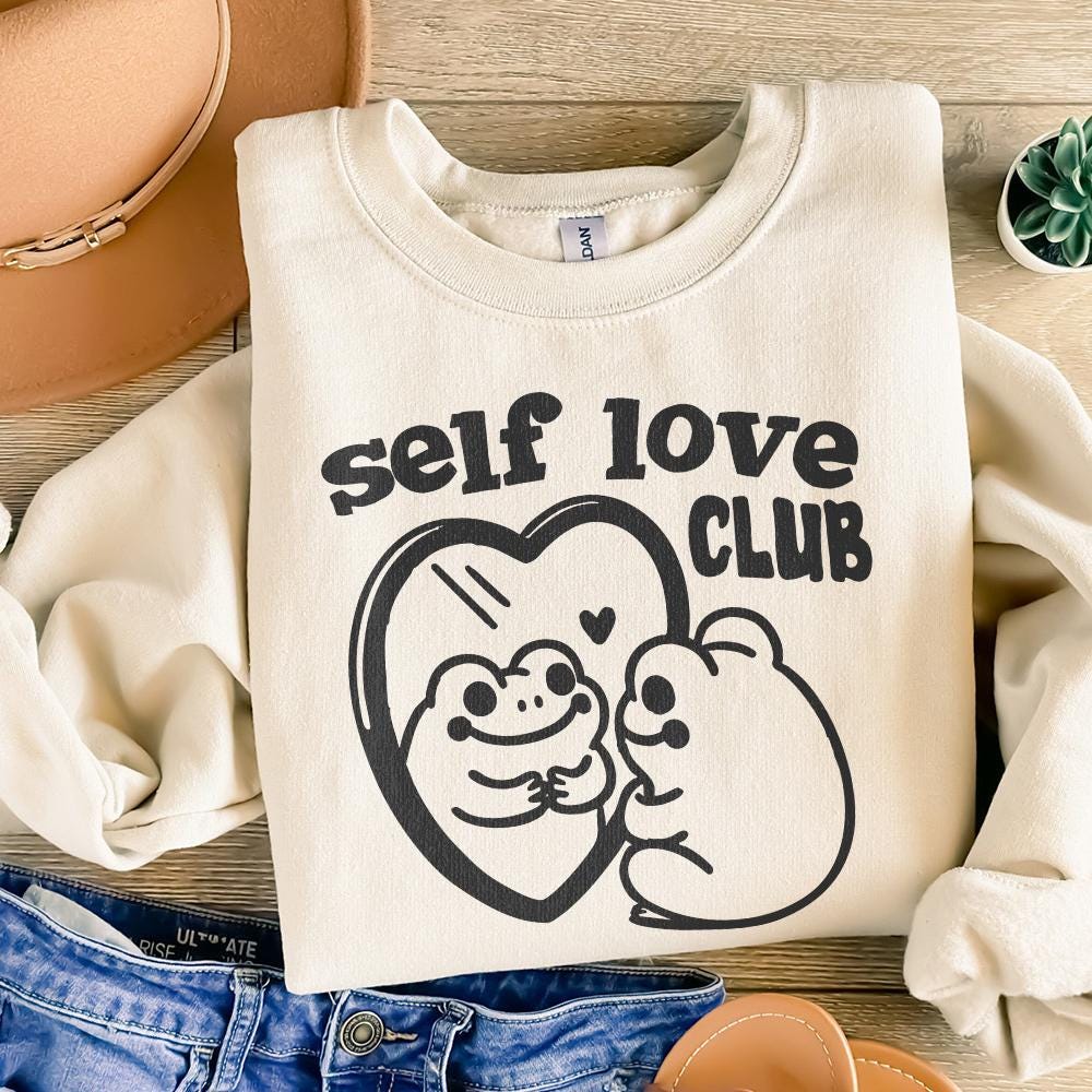 Self Love Social Club Png, Retro valentines png - 300 DPI Design for