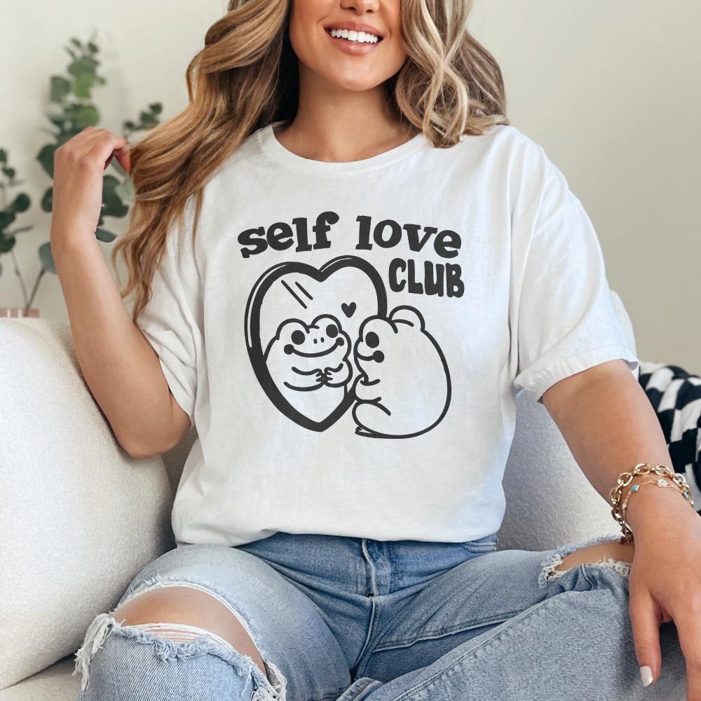 Self Love Social Club Png, Retro valentines png - 300 DPI Design for