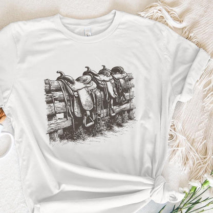 Western Saddle PNG, Sublimation Design - 300 DPI Design for T-Shirt