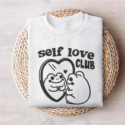 Self Love Social Club Png, Retro valentines png - 300 DPI Design for