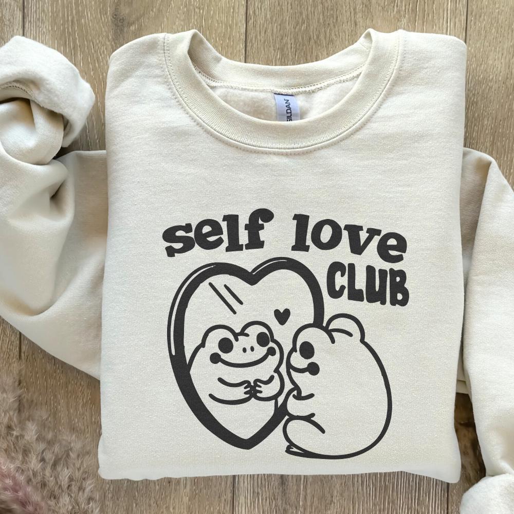 Self Love Social Club Png, Retro valentines png - 300 DPI Design for
