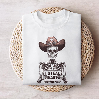 I Steal Hearts Png, Skeleton Valentine - 300 DPI Design for T-Shirt