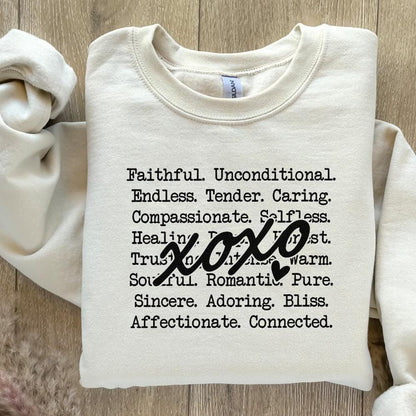 xoxo words png, Romantic Valentines Day png - 300 DPI Design for T-Shirt